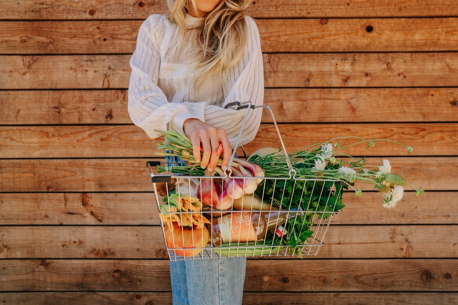 Chelsey Harlien of Lighthearted Kitchen at a set table